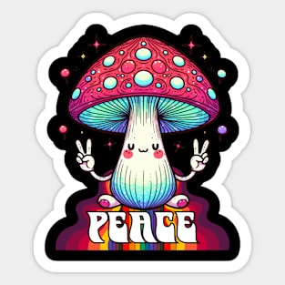 Mushroom Design Sticker